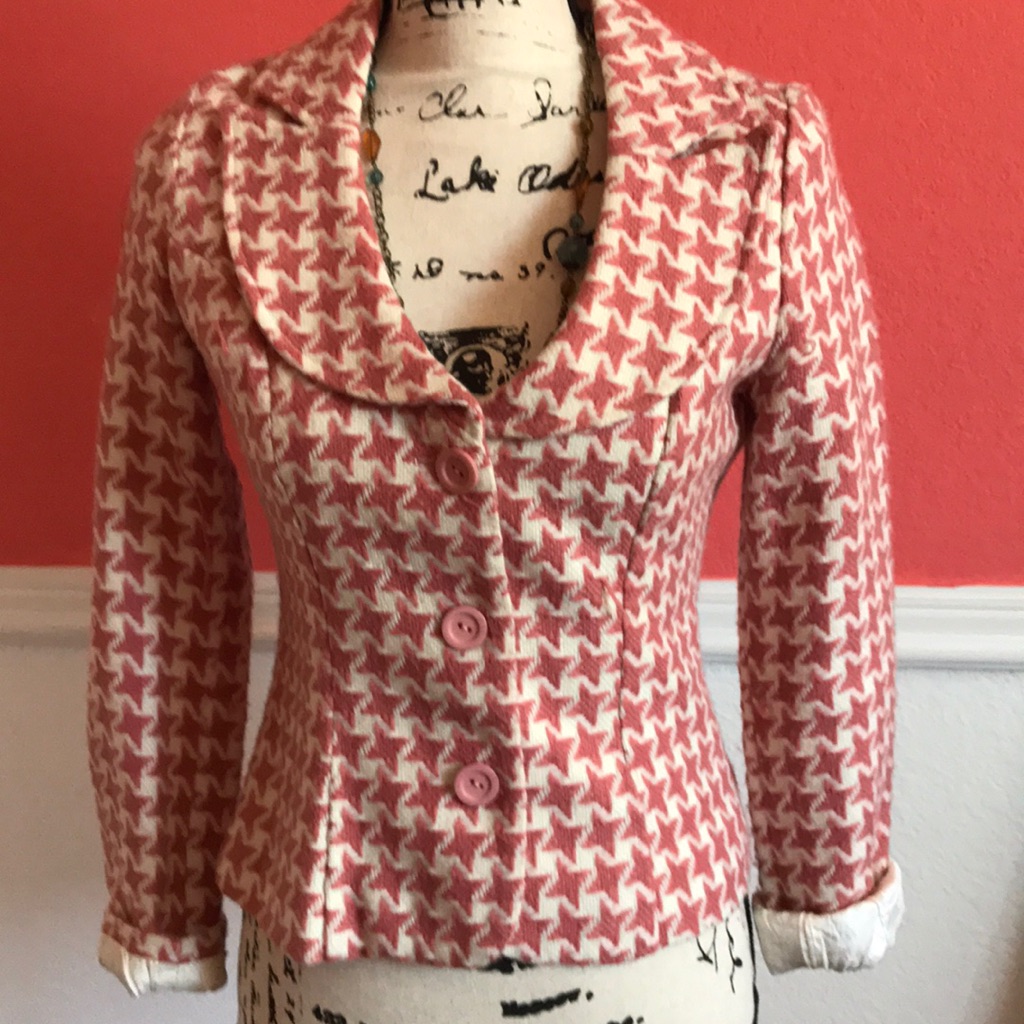 Pink Pattern Blazer